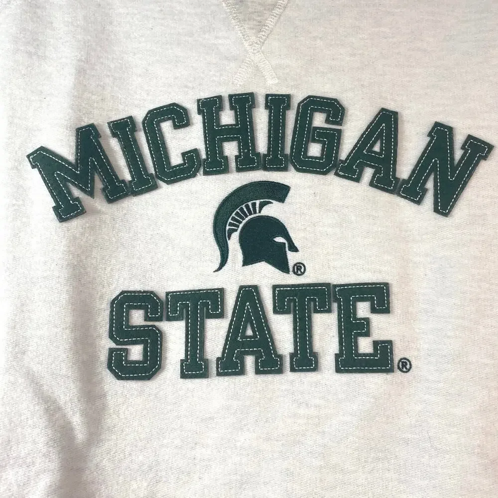 Michigan State Spartans Appliqued Fanatics NWOT Sweatshirt Womens Med - Picture 3 of 9